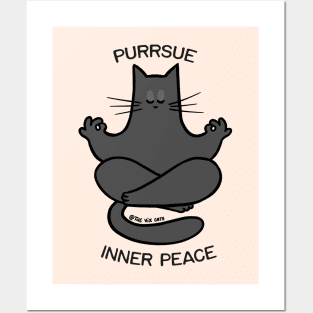 Cat Yoga & Meowditation Posters and Art